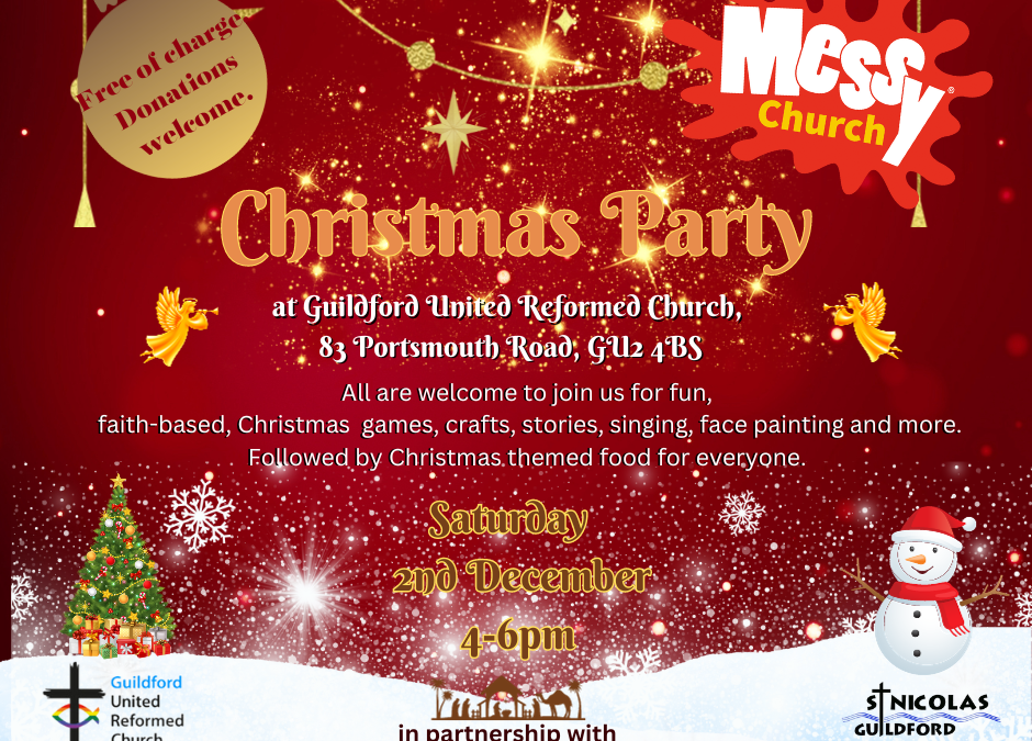 Messy Church – Christmas Party – Saturday 2 December 4pm