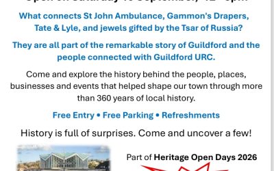 Guildford United Reformed Church – Heritage Open Day Saturday 19 September 12-5pm